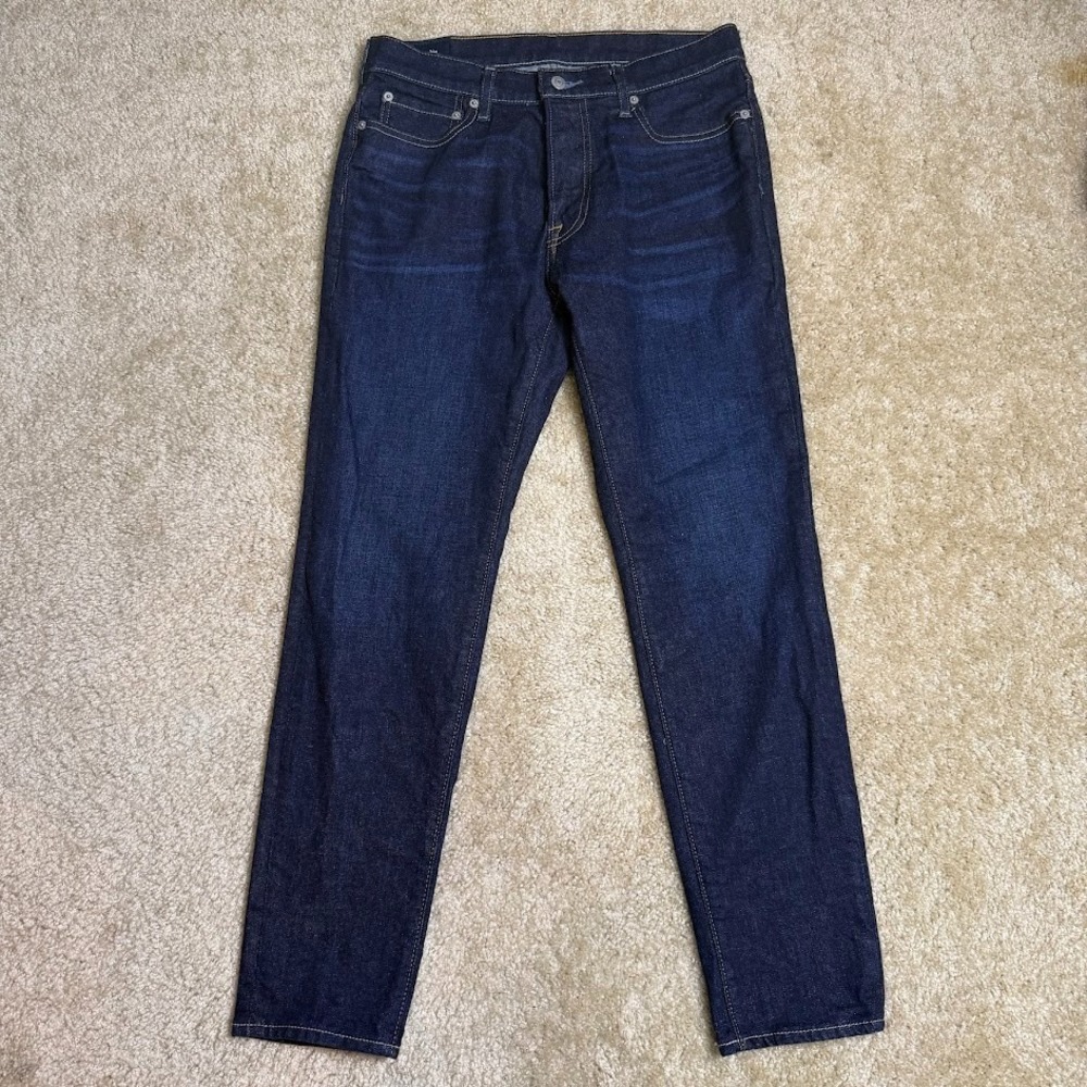Abercrombie & Fitch Skinny Taper Stretch Jeans Mens 31x30 Blue Dark Wash